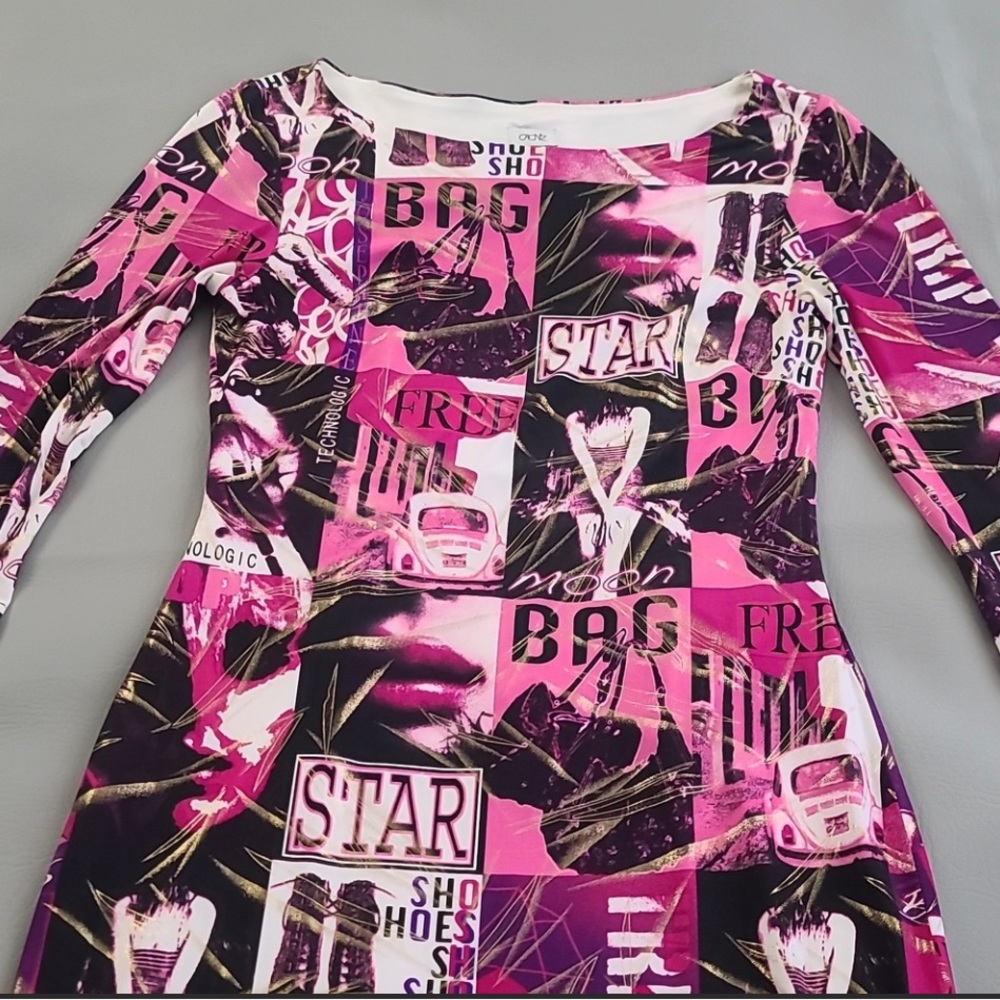 Cache Women's Graphic Dress Size M